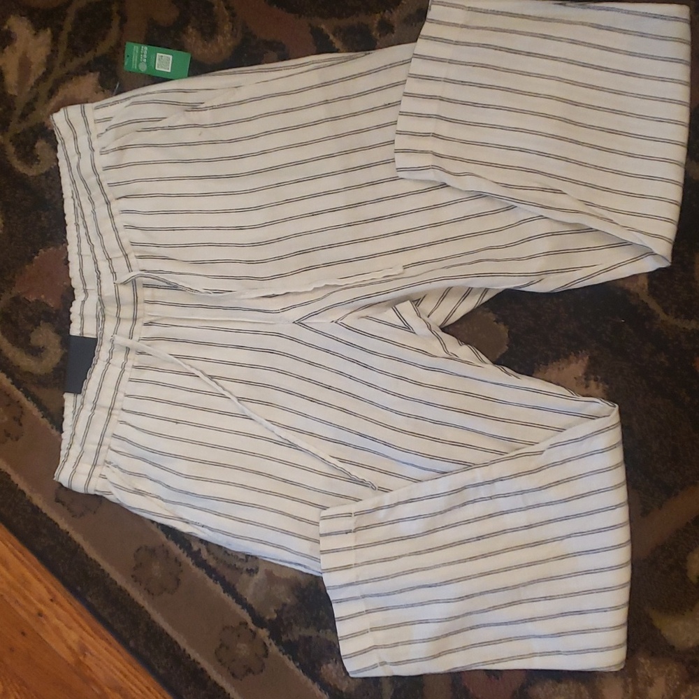 Gap Linen Tapered Leg Ankle Pants Small Petite.